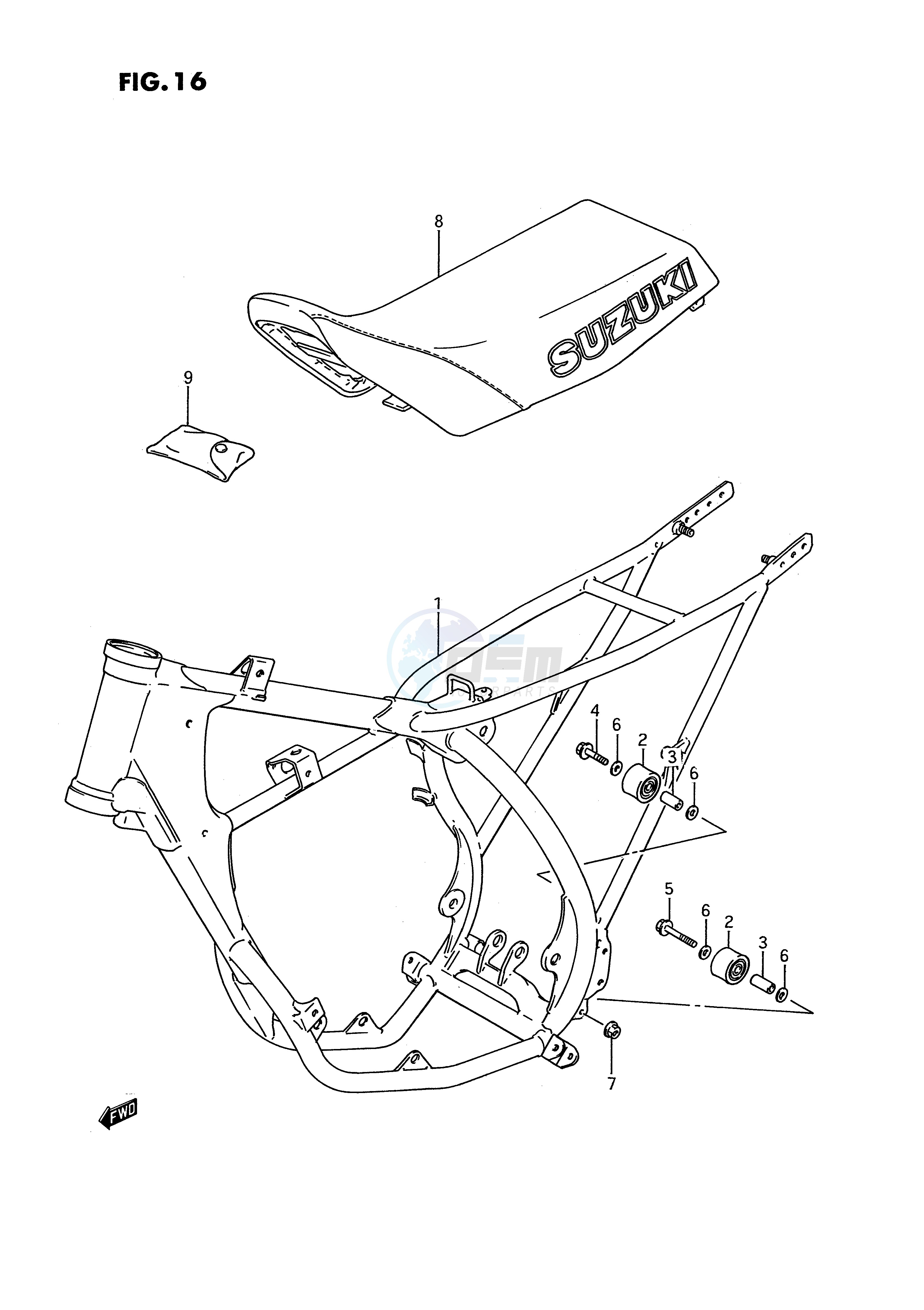 FRAME - SEAT (MODEL G) blueprint