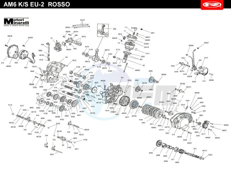 ENGINE  AM6 KS EU2 ROSSO blueprint