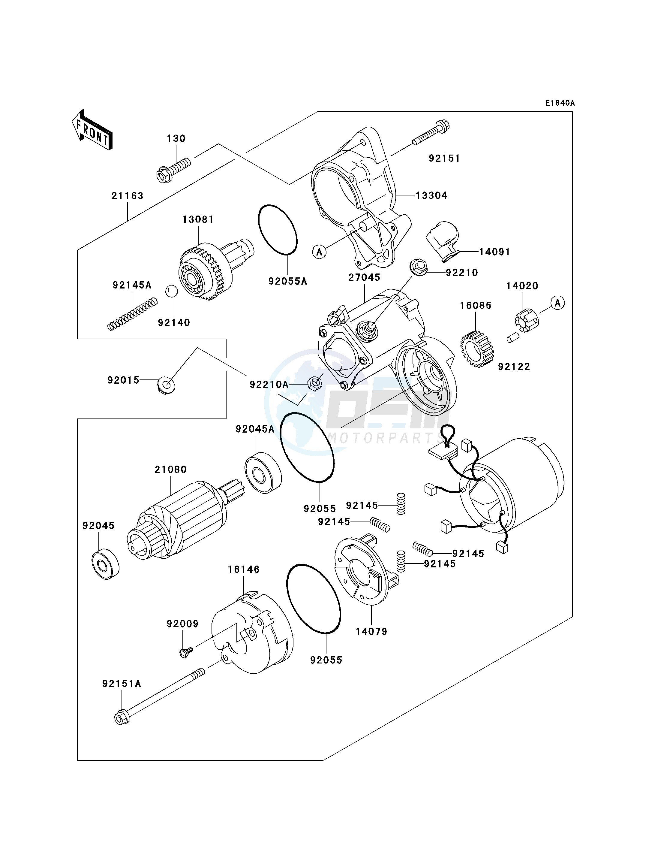 STARTER MOTOR-- FD620DE485833 - - - image