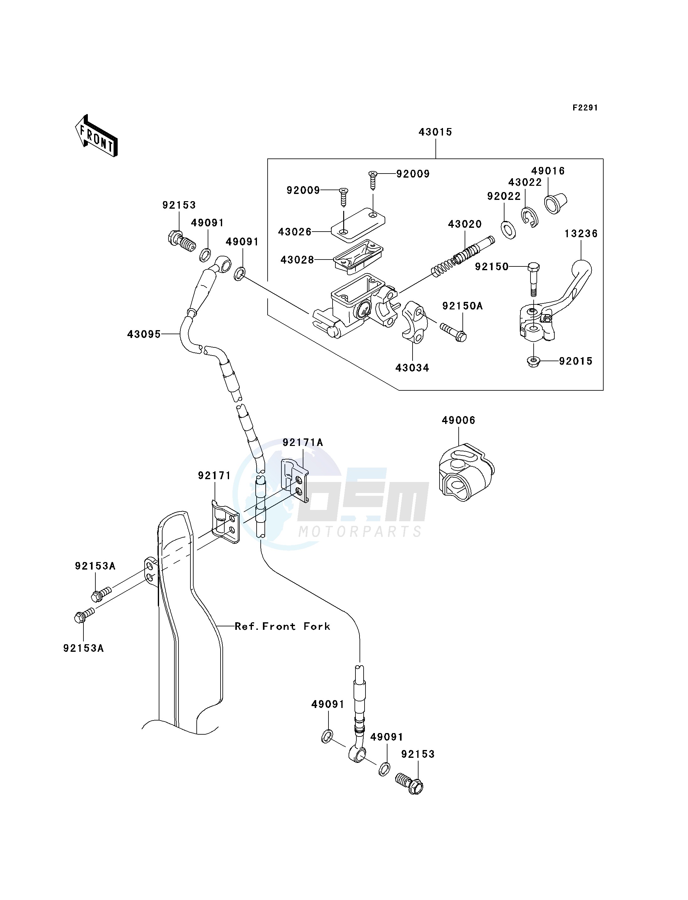 FRONT MASTER CYLINDER image