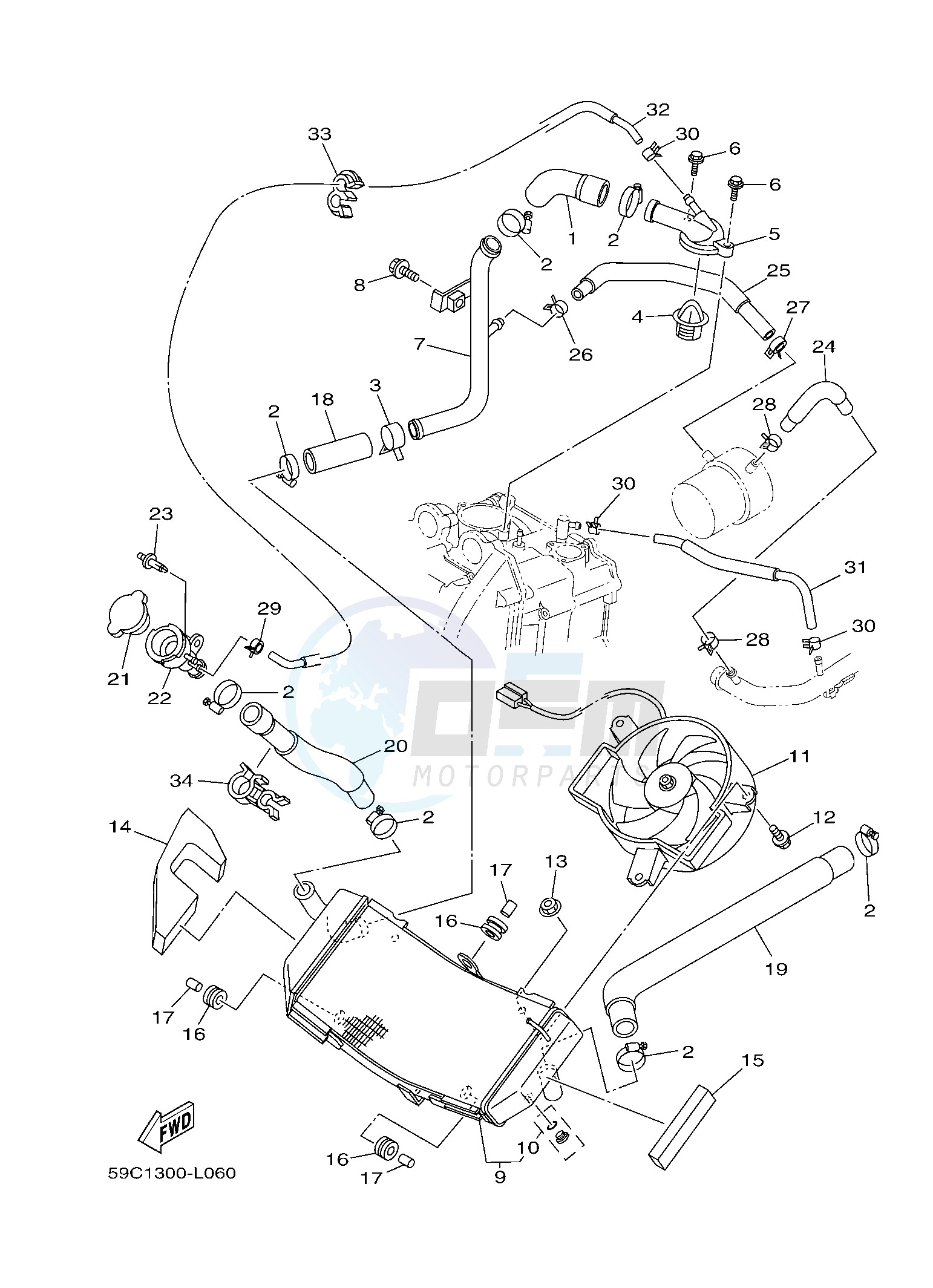 RADIATOR & HOSE image