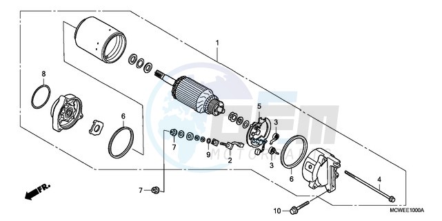 STARTING MOTOR image