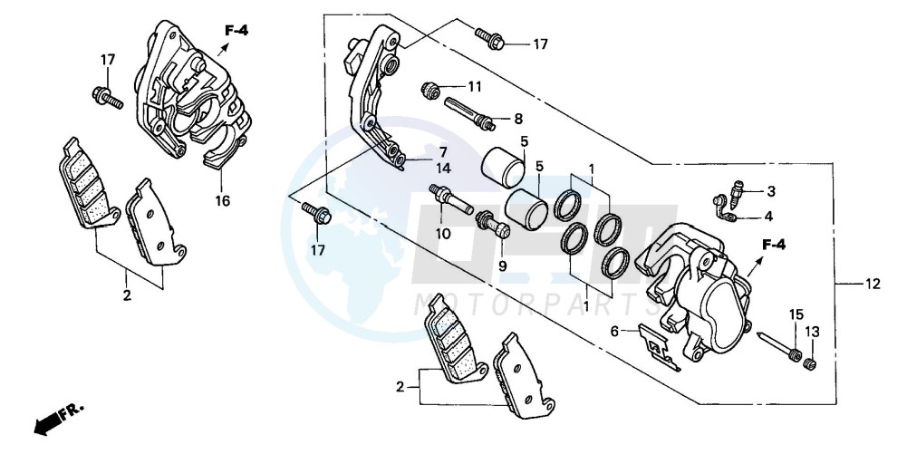 FRONT BRAKE CALIPER image