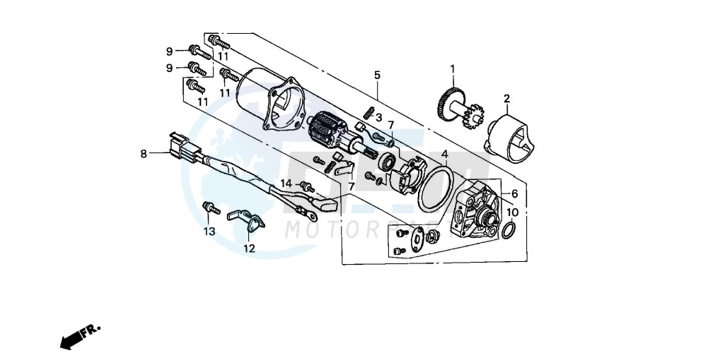 STARTING MOTOR image