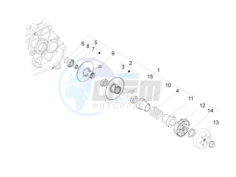 Driven pulley image