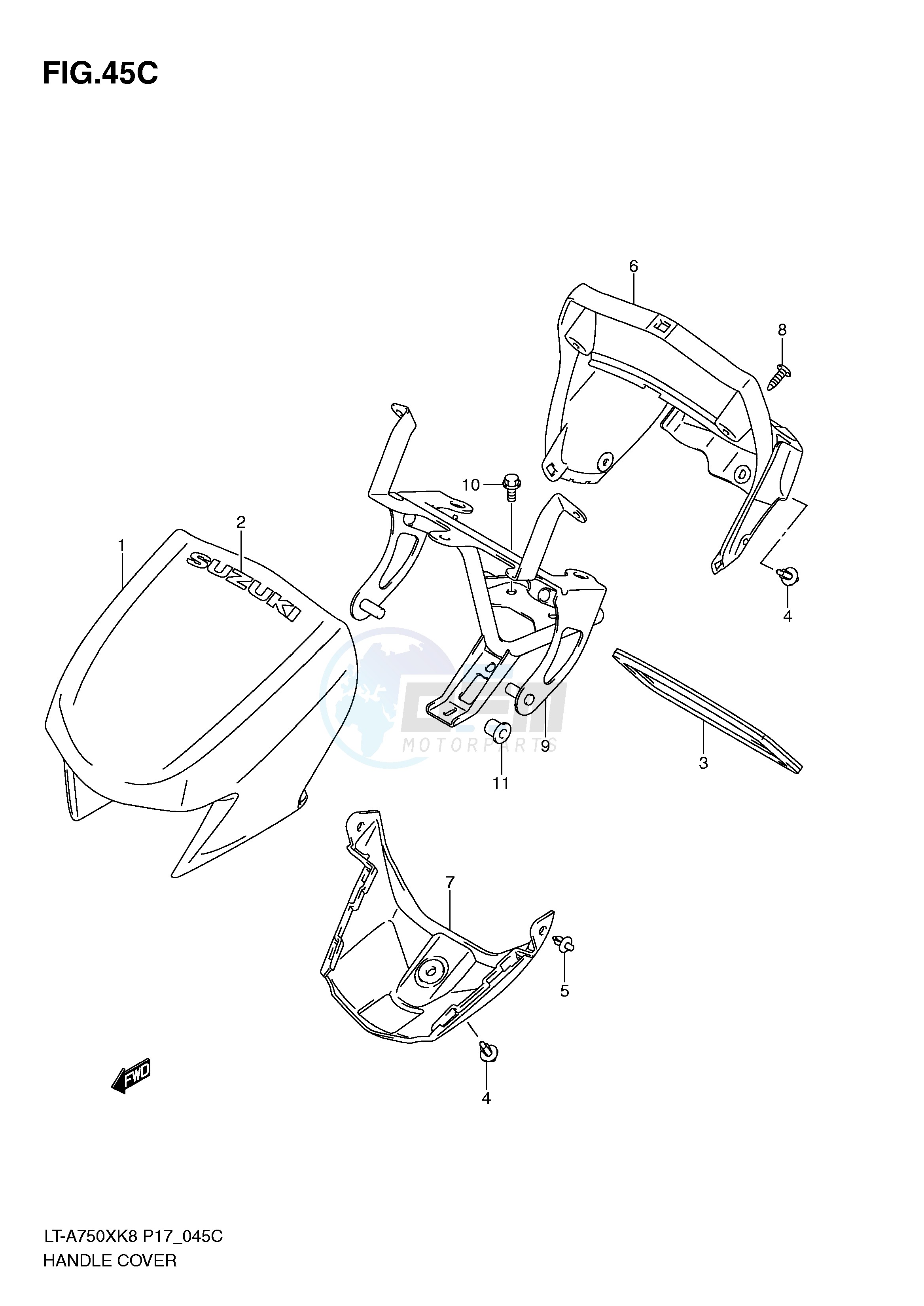 HANDLE COVER (LT-A750XK9 P17) image