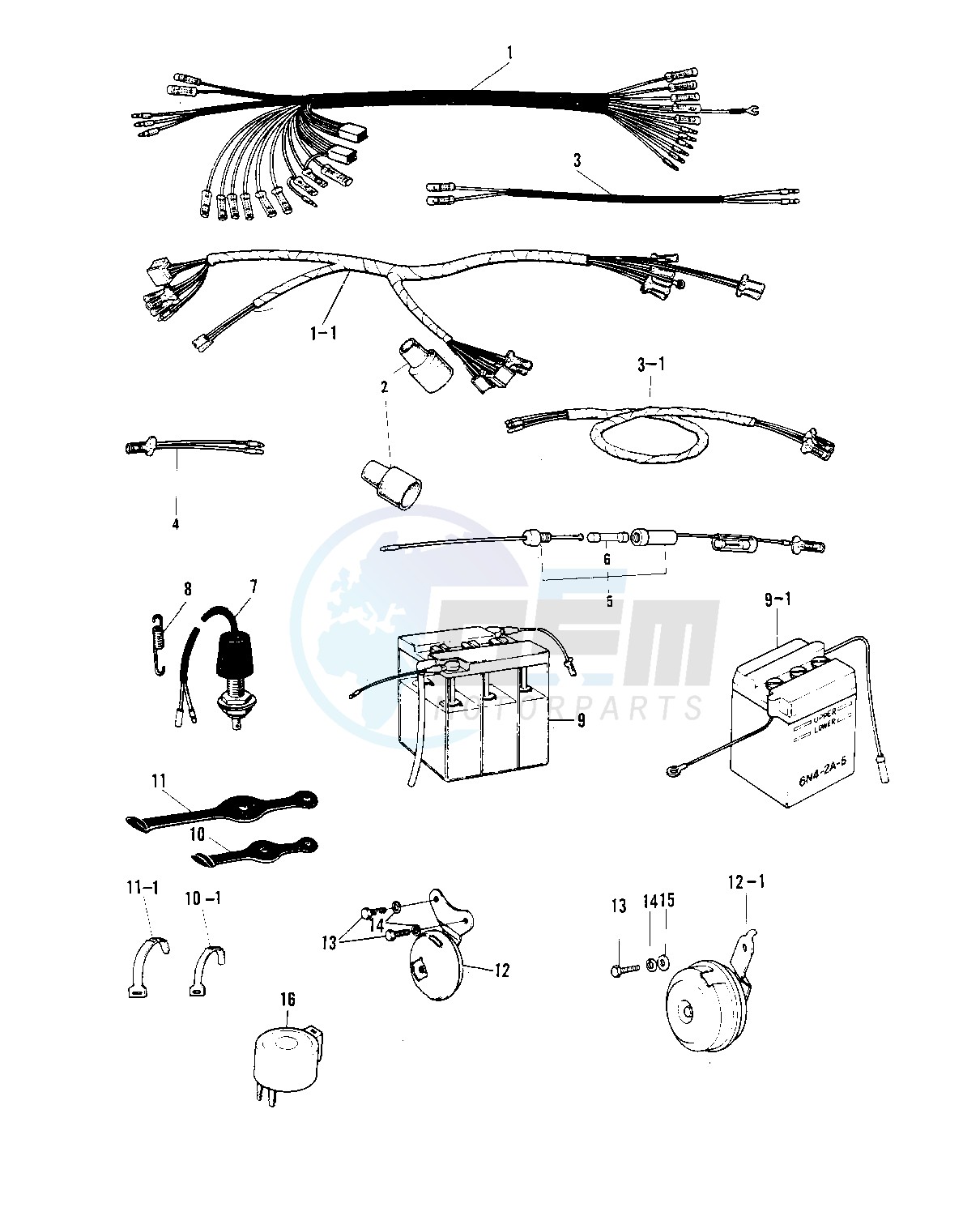 CHASSIS ELECTRICAL EQUIPMENT -- 70-73- - blueprint