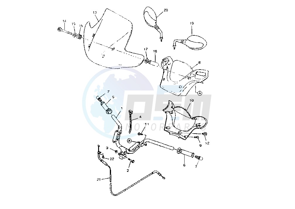 STEERING HANDLE – CABLE blueprint