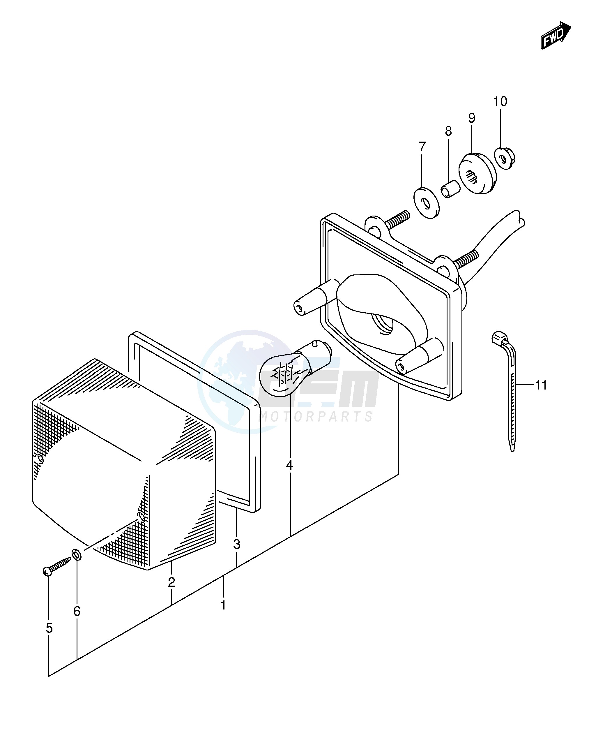 TAIL LAMP (MODEL K2) blueprint