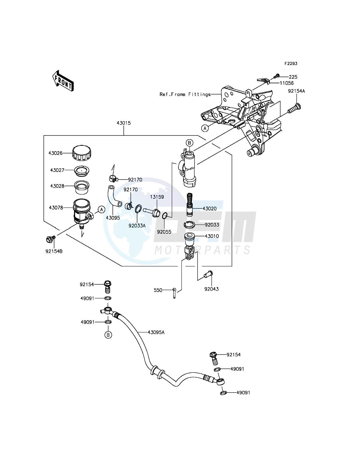 Rear Master Cylinder blueprint