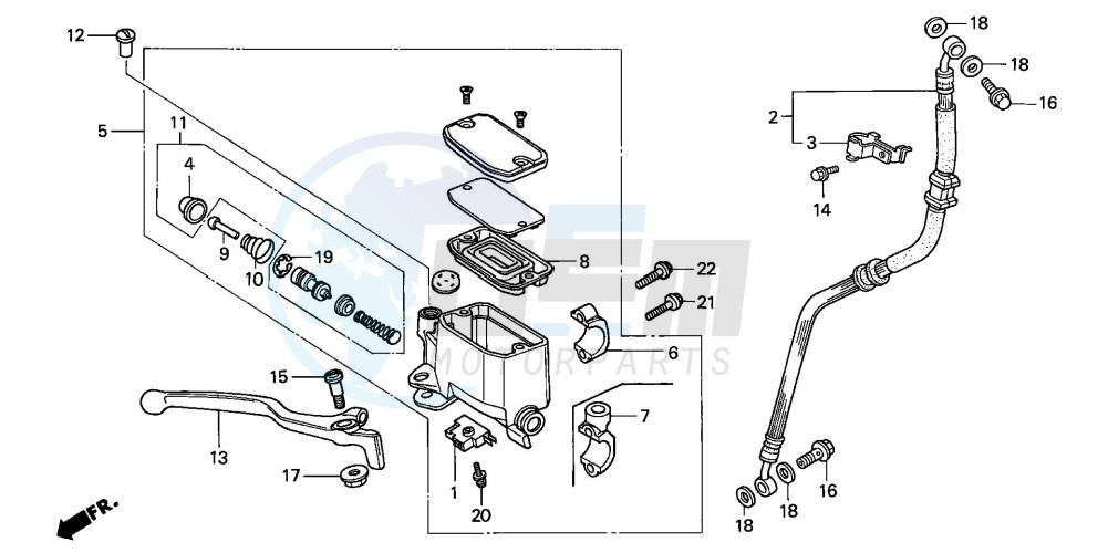 FR. BRAKE MASTER CYLINDER image