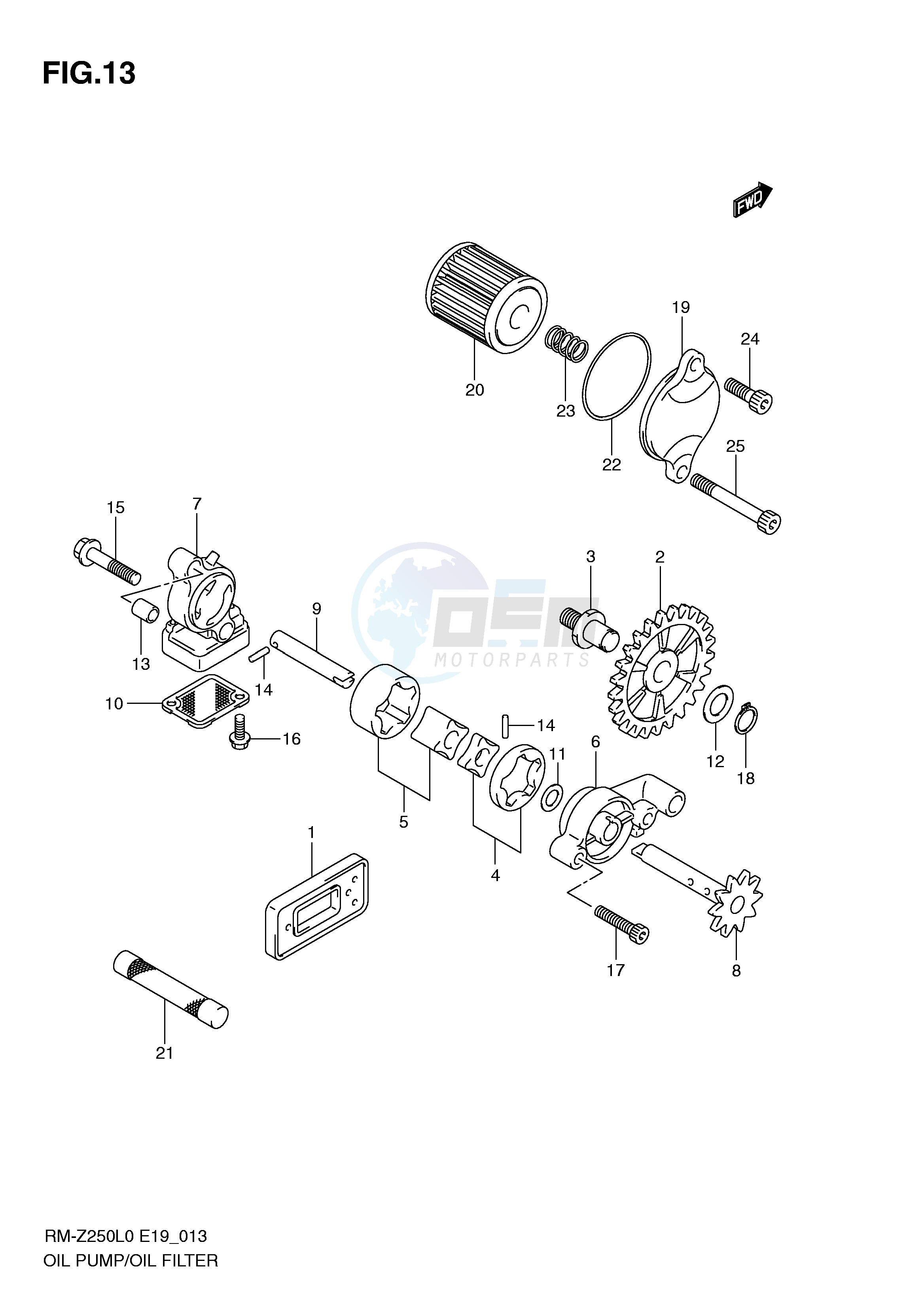 OIL PUMP blueprint