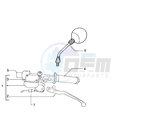Rear brake cylinder blueprint
