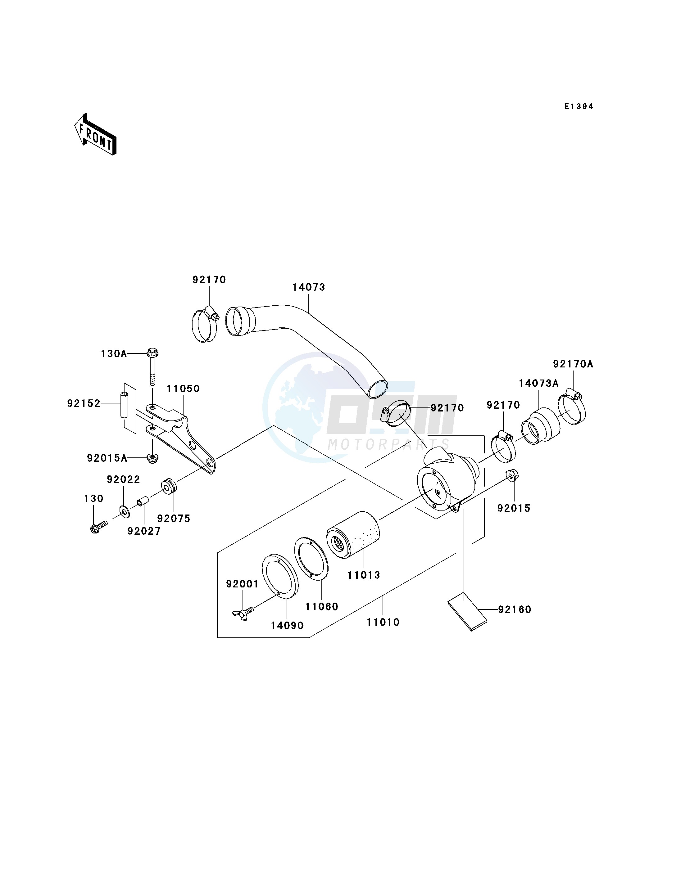 AIR CLEANER-BELT CONVERTER blueprint