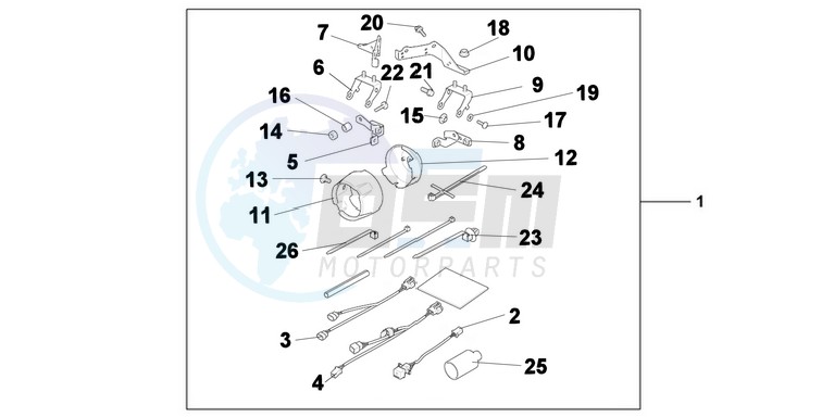 FRONT FOG LAMP ATTACHMENT KIT image
