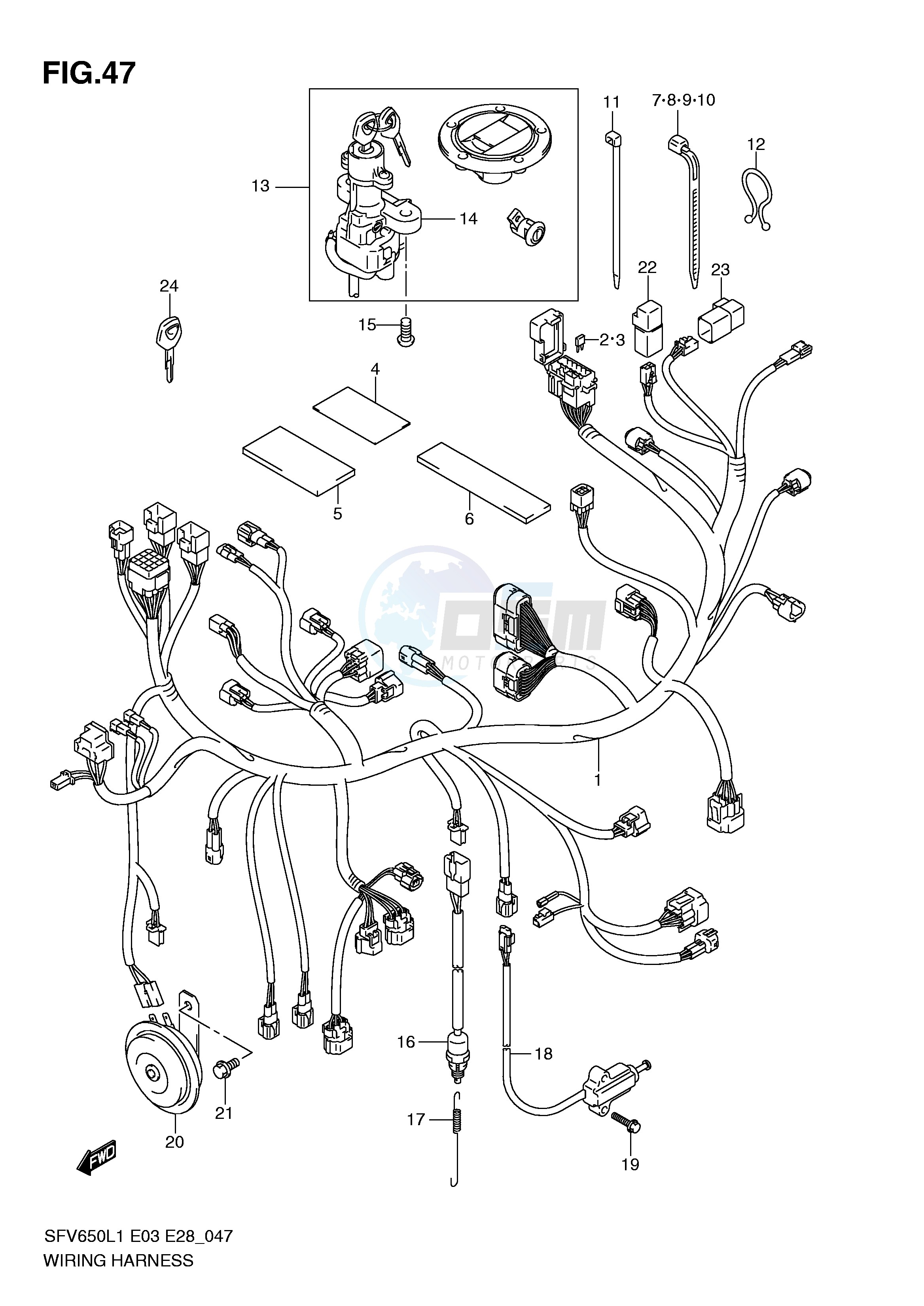 WIRING HARNESS (SFV650L1 E28) image