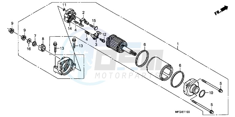 STARTING MOTOR image