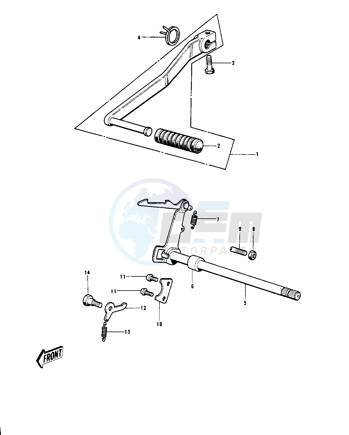 GEAR CHANGE MECHANISM -- 70-73- - image