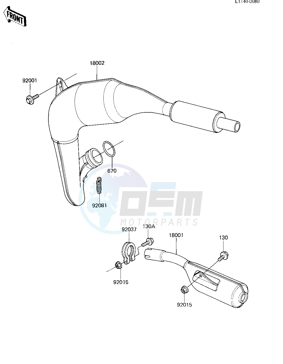 MUFFLER -- 82 KX80-C2- - image