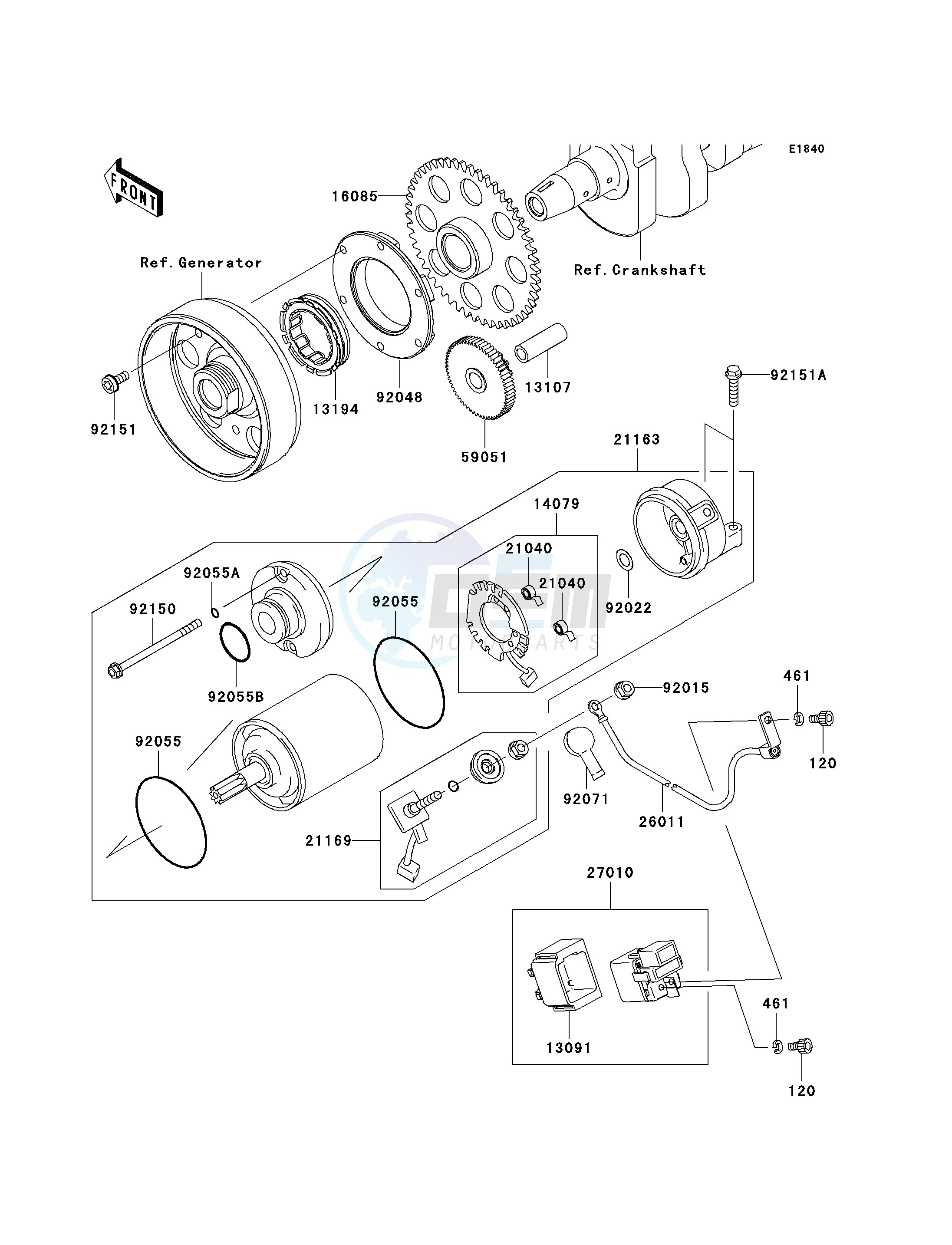 STARTER MOTOR blueprint