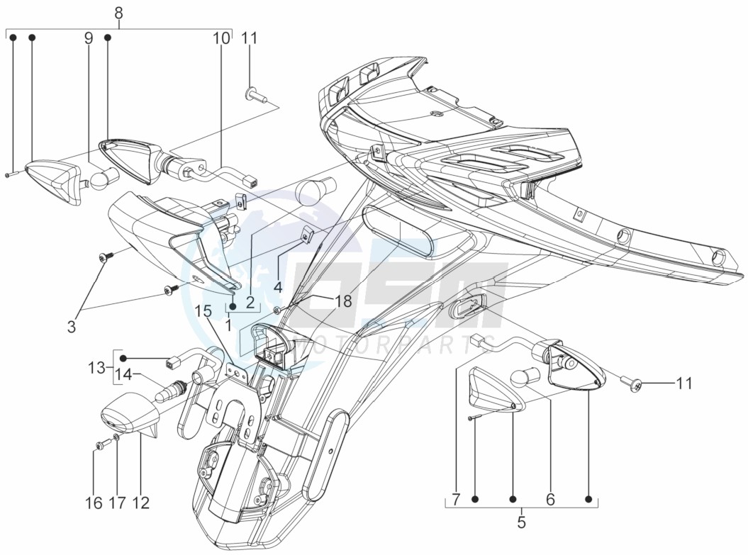 Rear headlamps - Turn signal lamps image