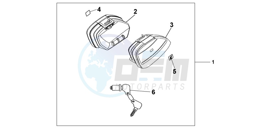 NARROW PANNIER SET image