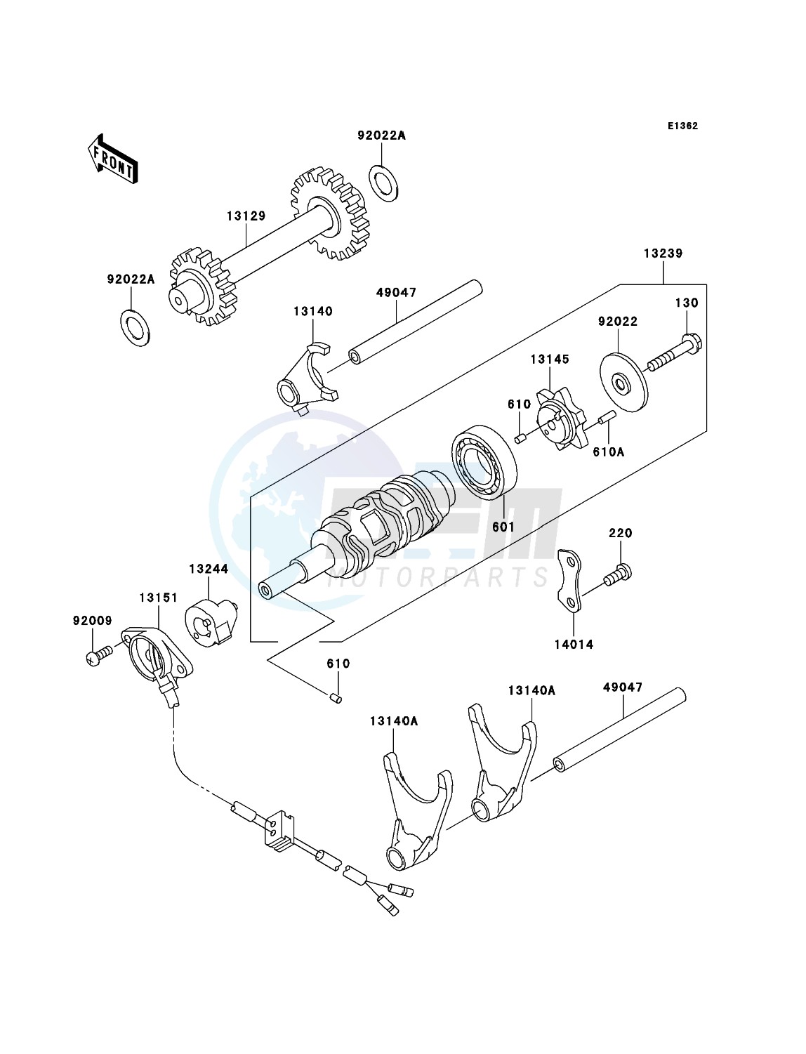 Gear Change Drum/Shift Fork(s) blueprint