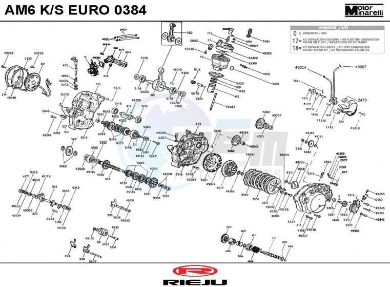 ENGINE  AM6 K/S 0384 blueprint