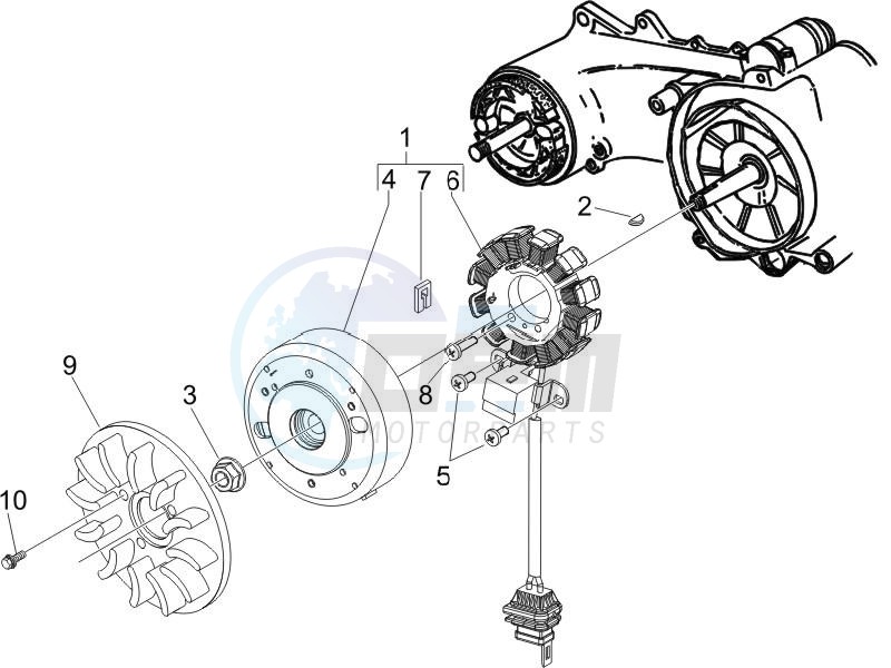 Flywheel magneto image