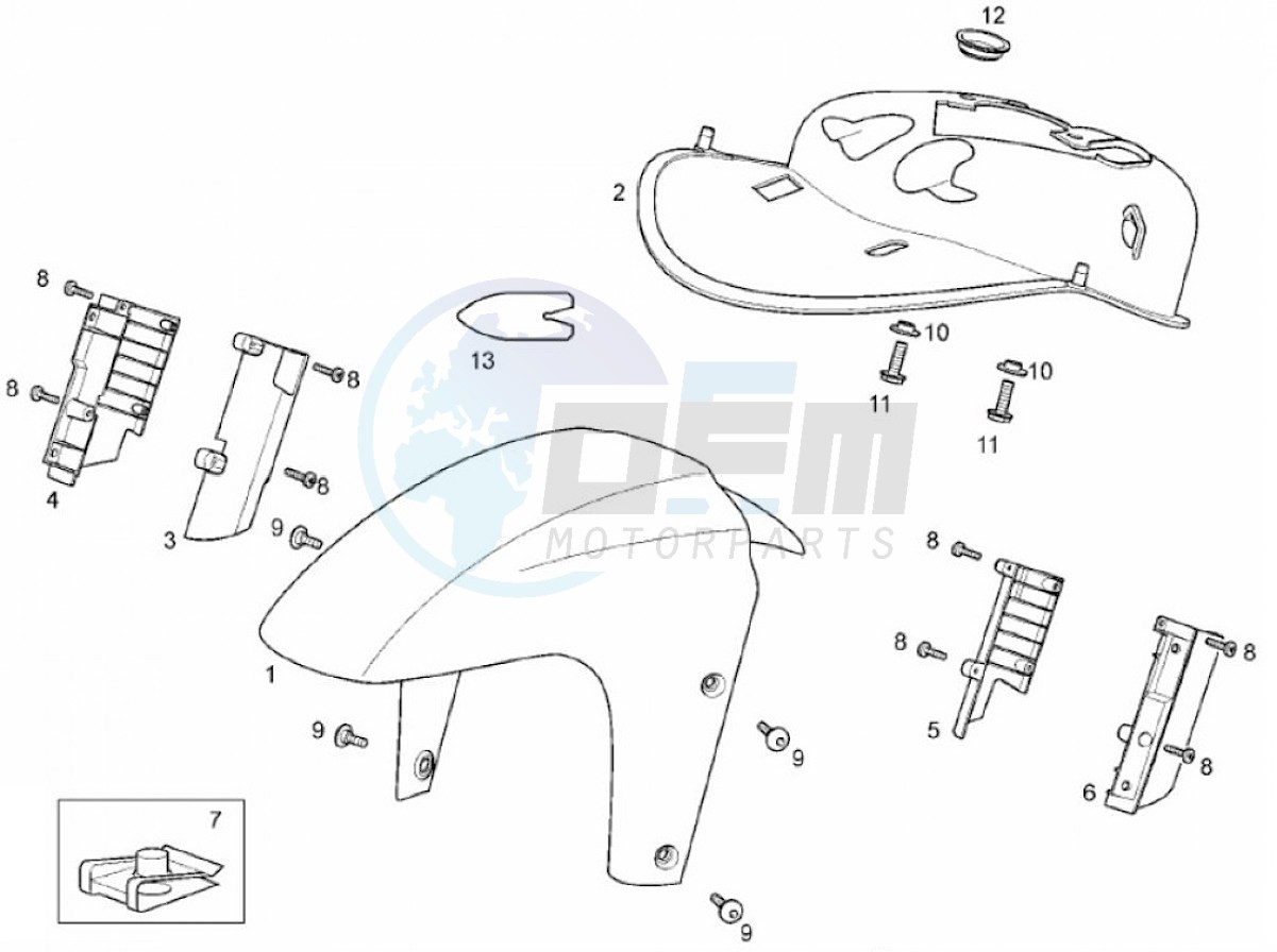 Mudguard, front (Positions) image