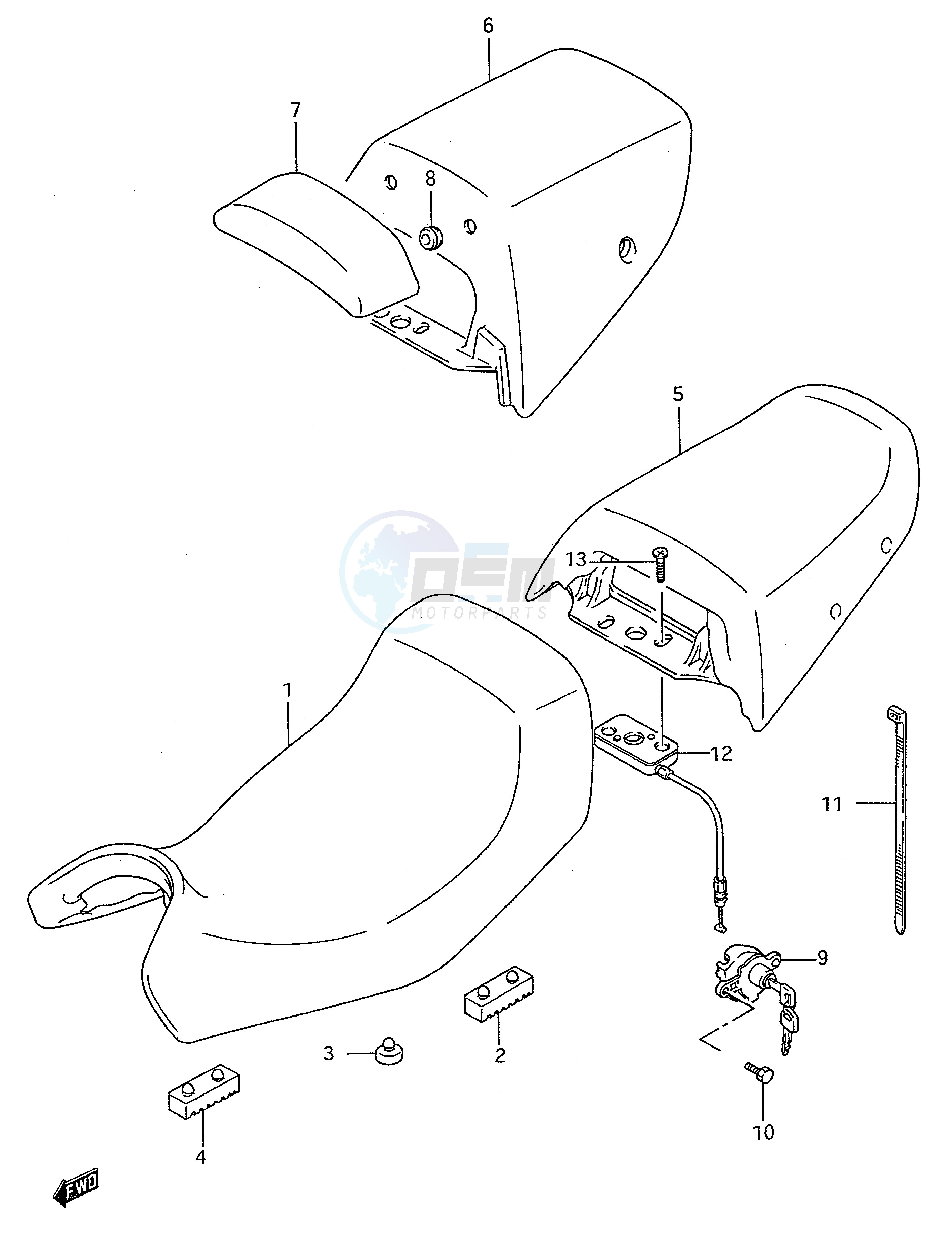 SEAT (MODEL R S T) blueprint
