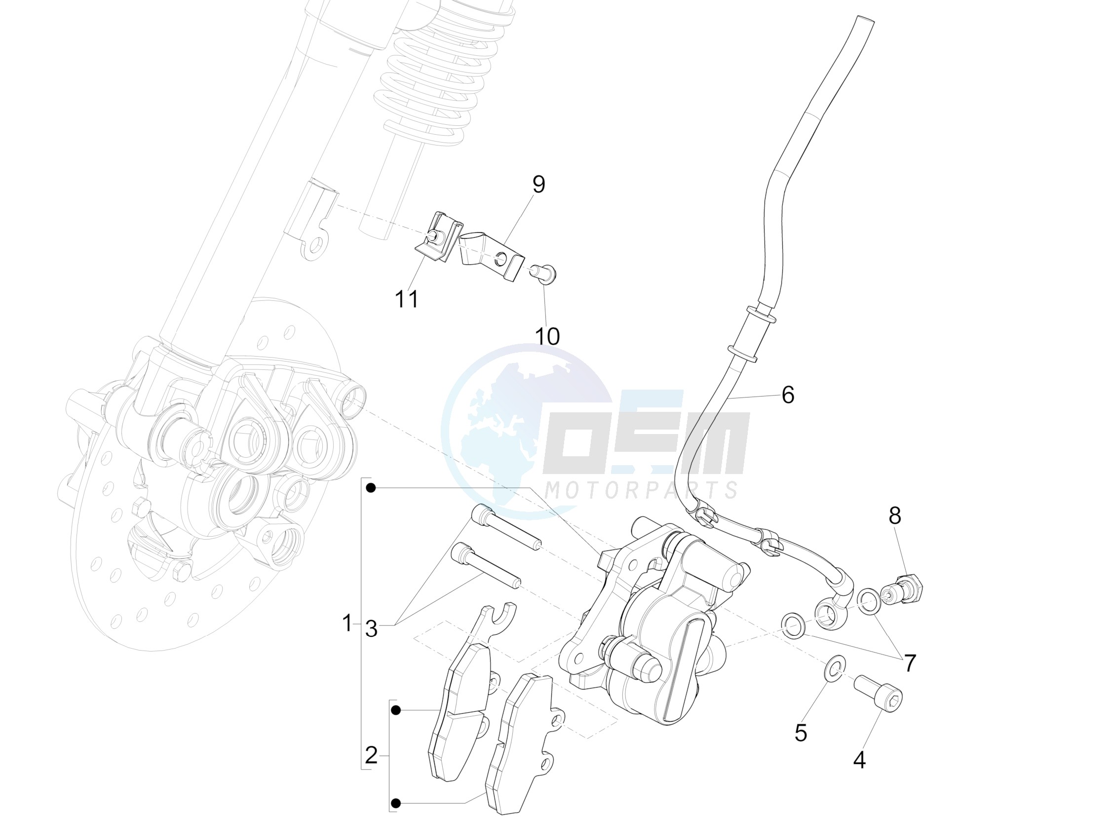 Brakes pipes - Calipers image