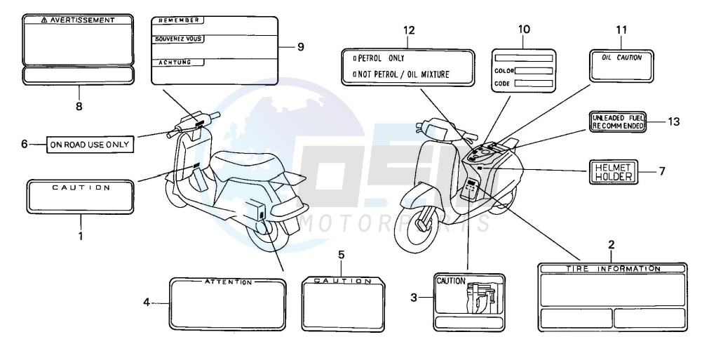 CAUTION LABEL blueprint