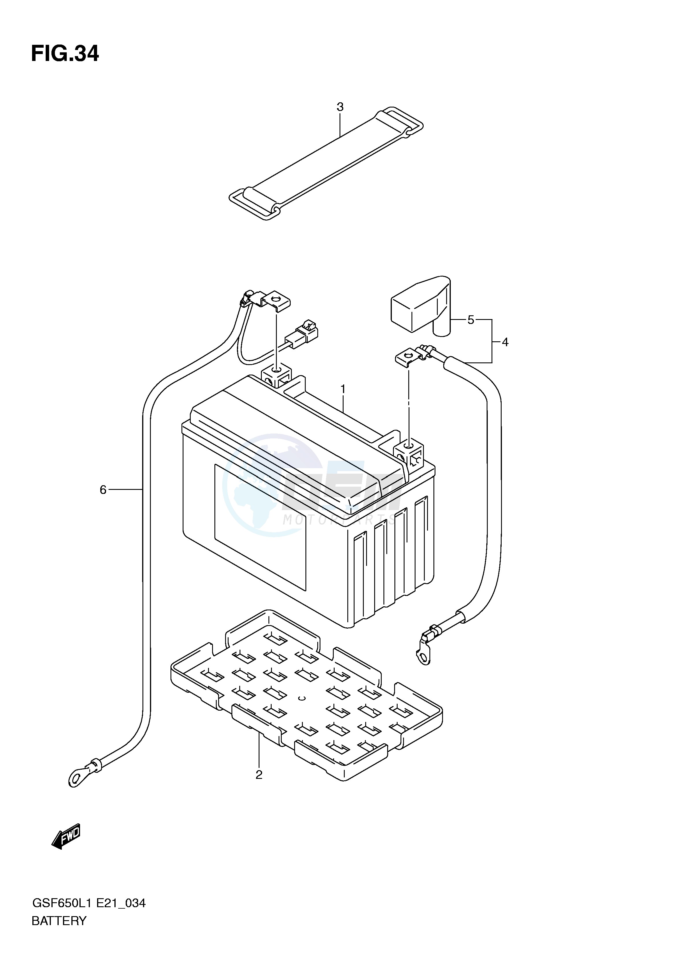 BATTERY (GSF650L1 E21) image