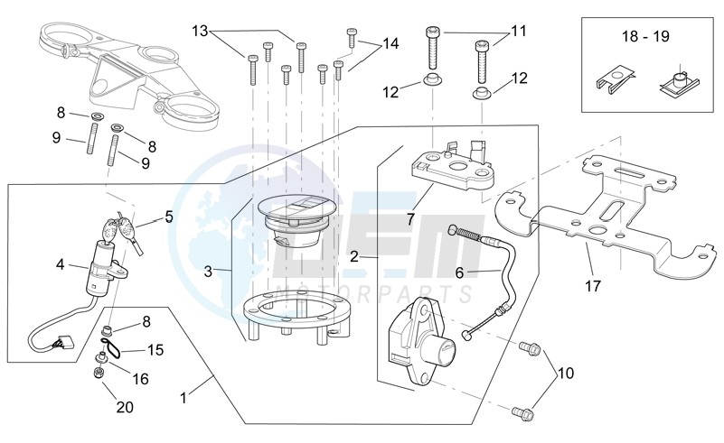 Lock hardware kit blueprint