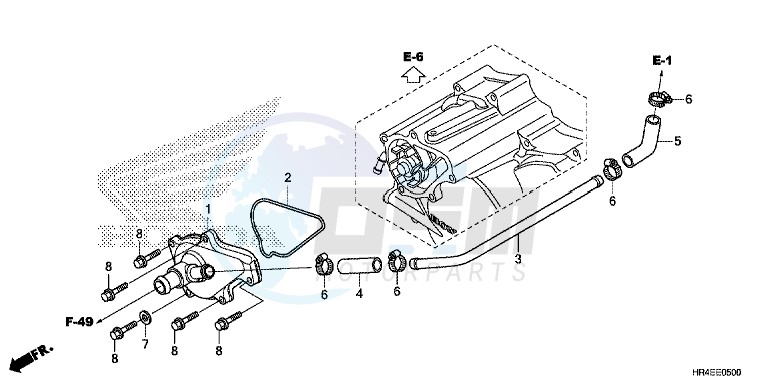 WATER PUMP COVER image