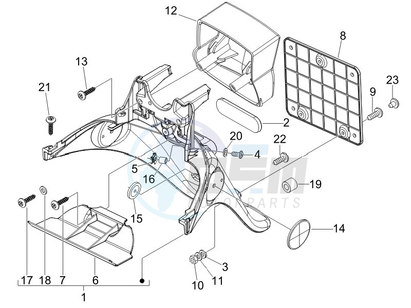 Rear cover - Splash guard image