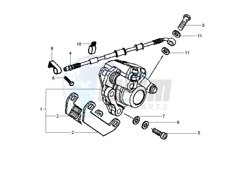 Rear brake caliper image