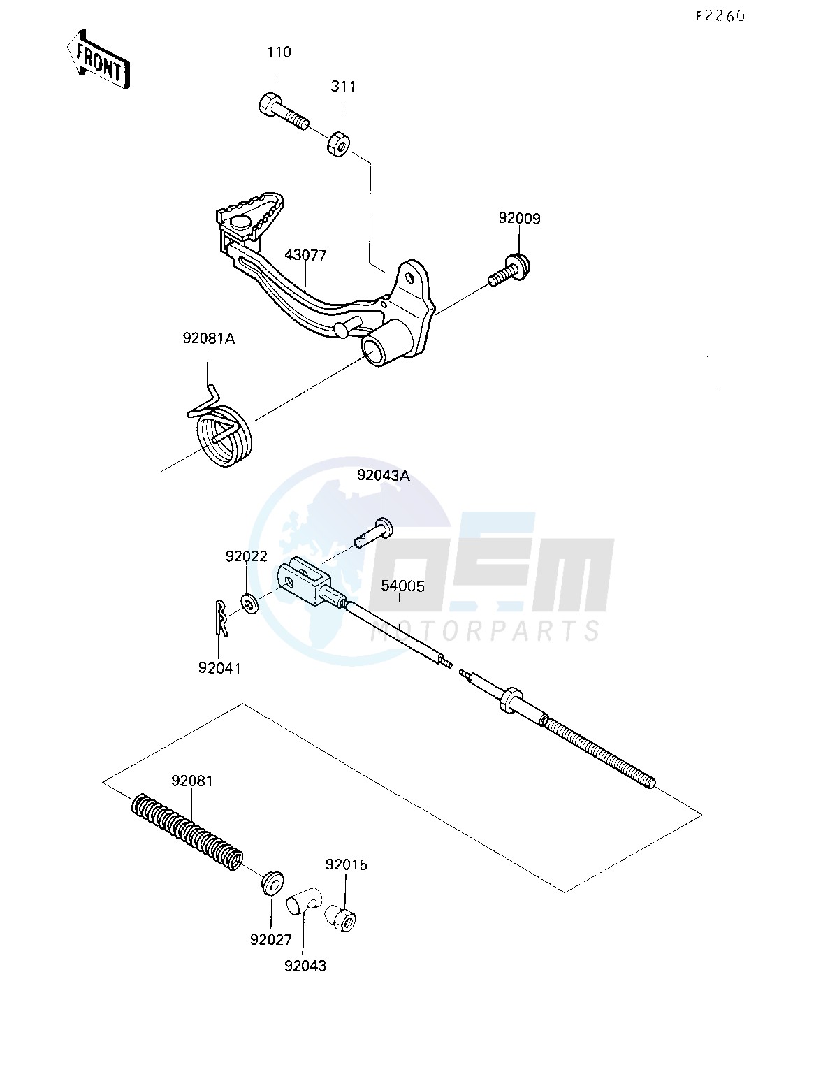 BRAKE PEDAL image