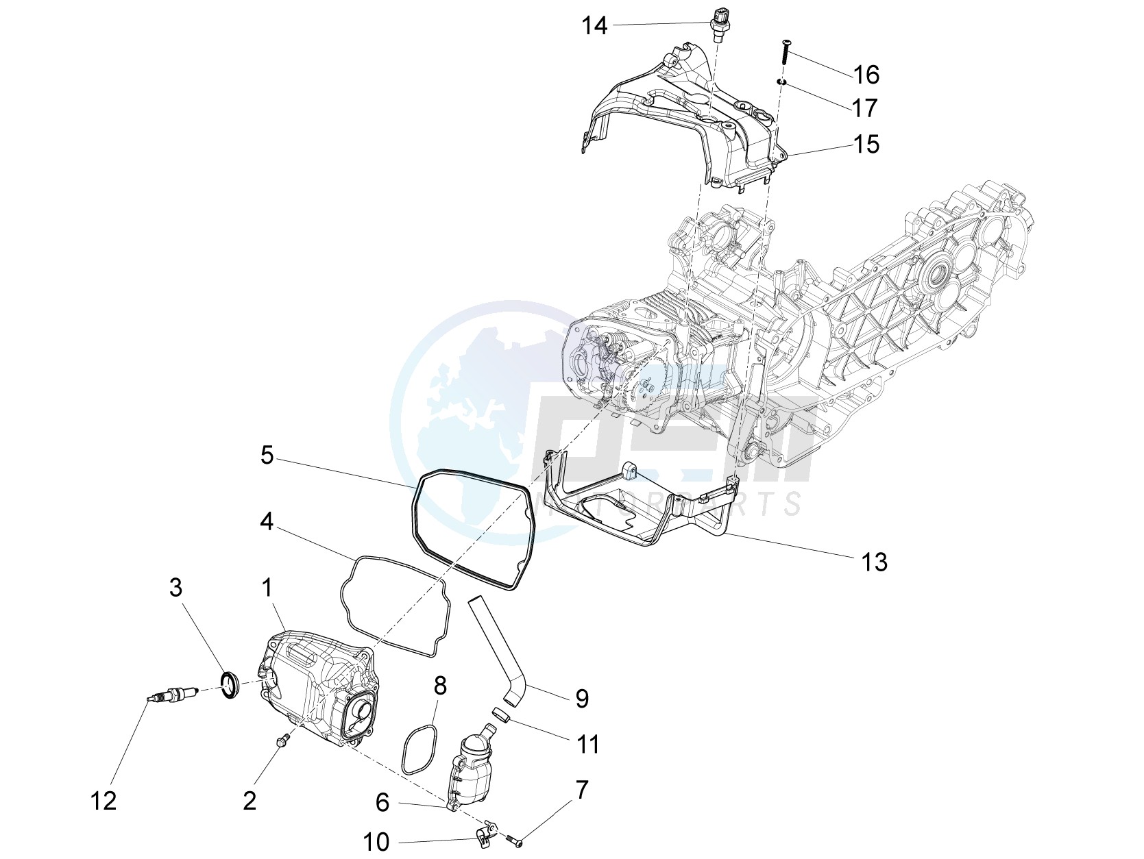 Cylinder head cover blueprint