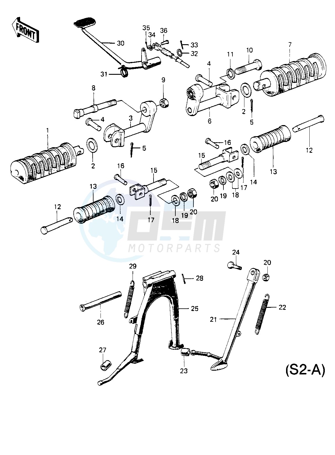 FOOTRESTS_STANDS_BRAKE PEDAL -- S2-A- - image