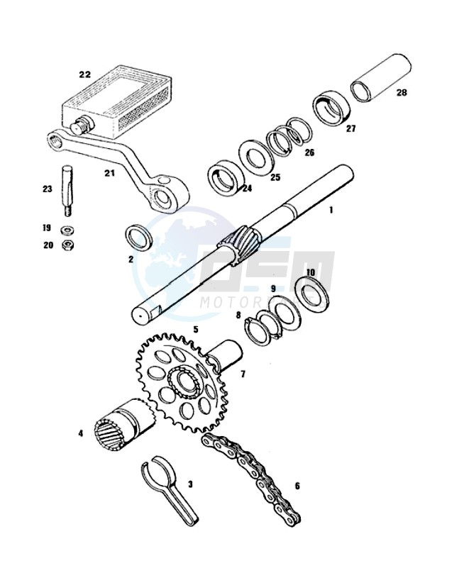 Starter mechanism pedal image