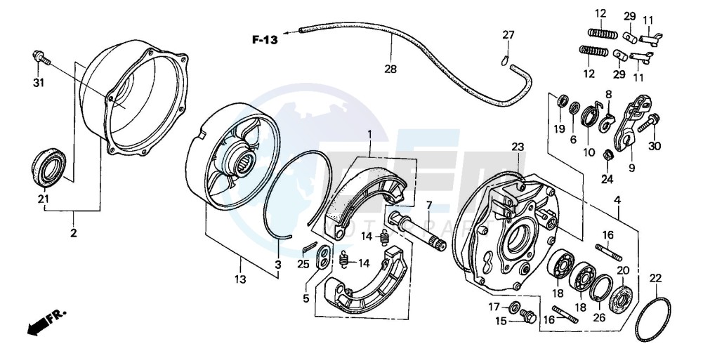 REAR BRAKE PANEL image