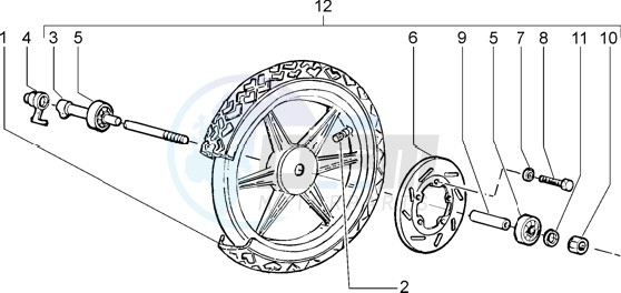 Front wheel blueprint