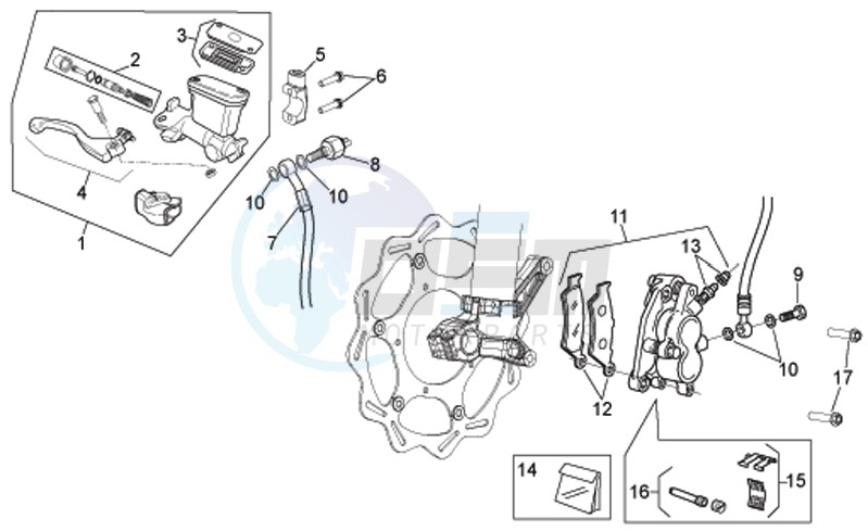 Front brake system I image