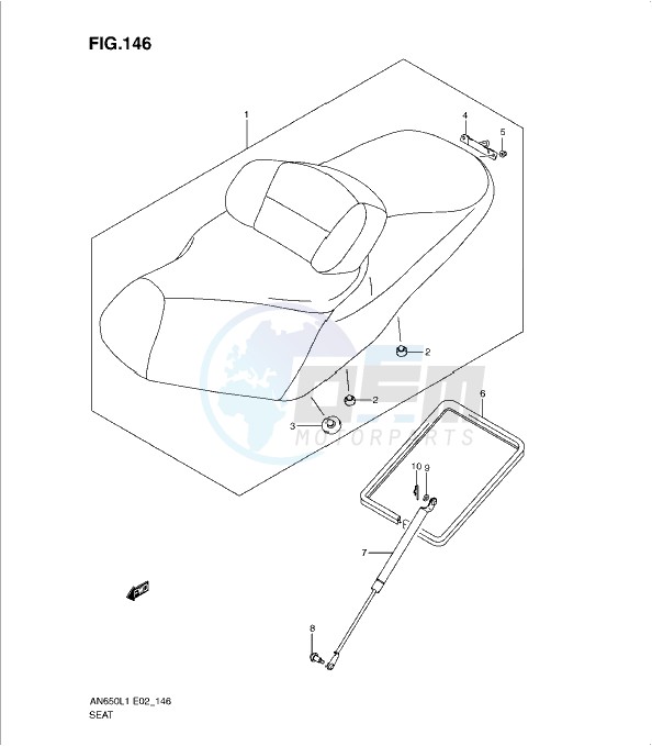 SEAT (AN650AL1 E19) blueprint