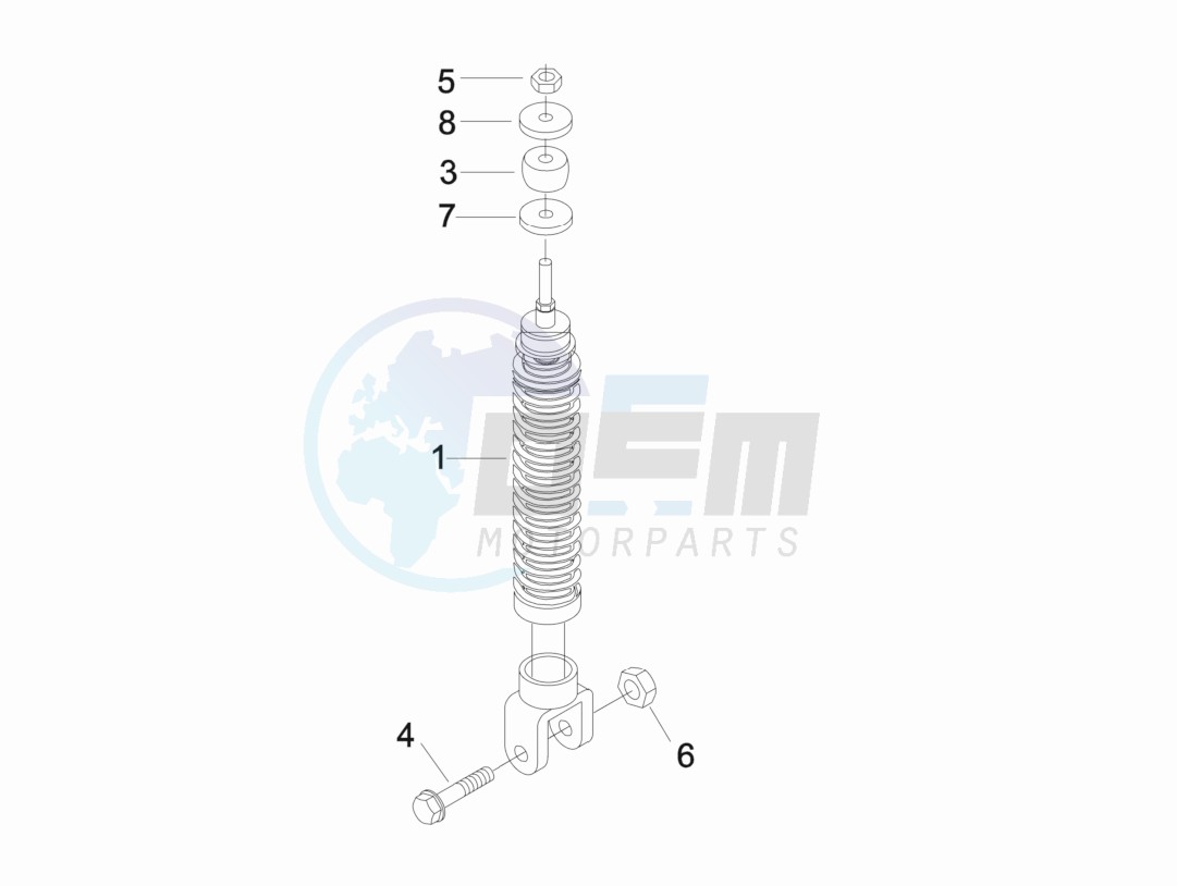 Rear suspension - Shock absorber - s image