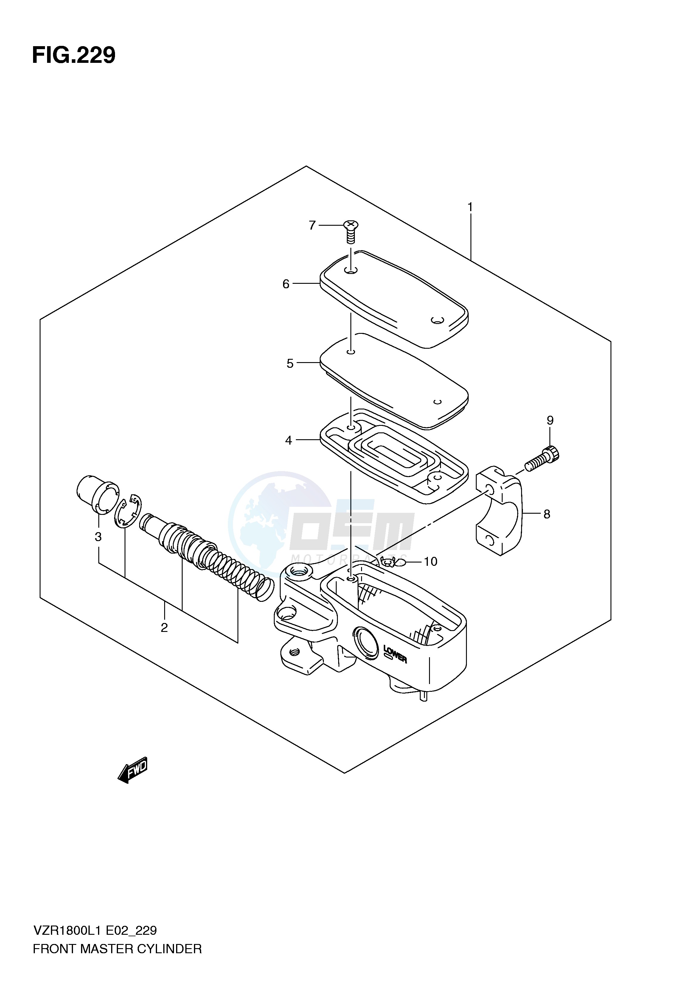 FRONT MASTER CYLINDER (VZR1800ZL1 E24) blueprint