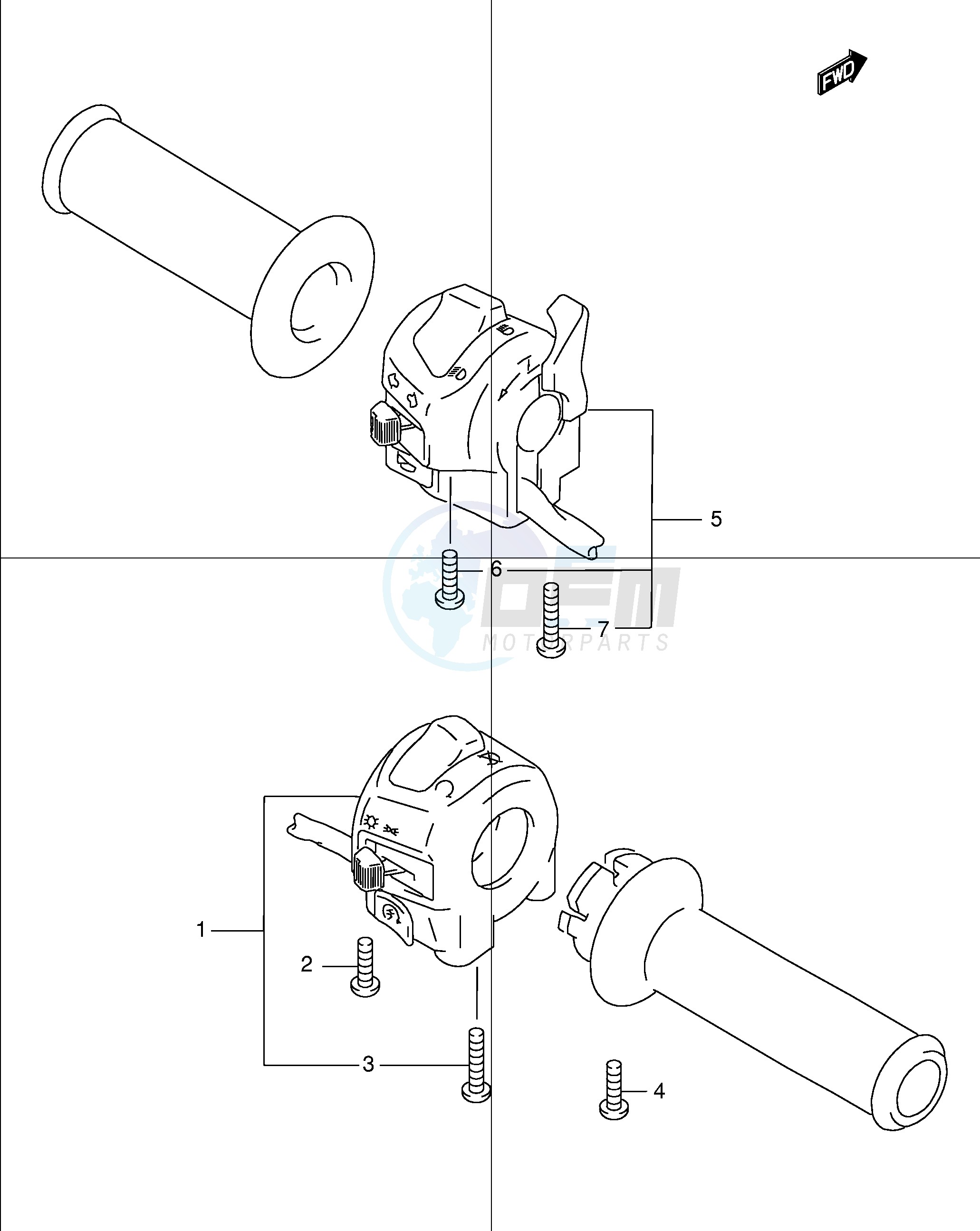 HANDLE SWITCH (GSF1200SK1 SK2) blueprint