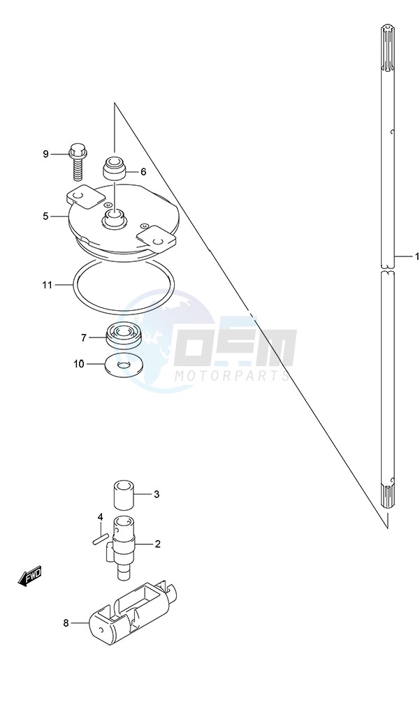 Clutch Rod (Model: TG/ZG) blueprint